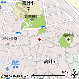 愛知県名古屋市名東区高針5丁目128周辺の地図