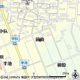 愛知県津島市唐臼町前南周辺の地図