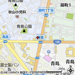 ココス富士青島店周辺の地図