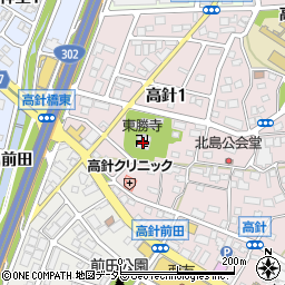 東勝寺周辺の地図