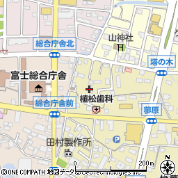静岡県富士市蓼原14周辺の地図