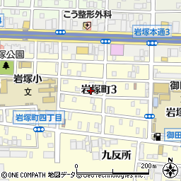 愛知県名古屋市中村区岩塚町3丁目55周辺の地図