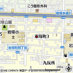 愛知県名古屋市中村区岩塚町3丁目56周辺の地図