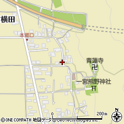 兵庫県丹波市氷上町横田243周辺の地図