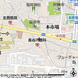 静岡県富士市本市場周辺の地図