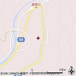 岡山県津山市奥津川569周辺の地図