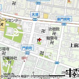 愛知県名古屋市中区門前町4周辺の地図