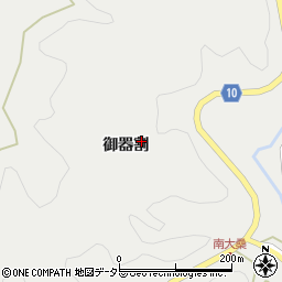 愛知県設楽町（北設楽郡）津具（御器割）周辺の地図