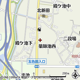 愛知県日進市北新町薬師池西3周辺の地図
