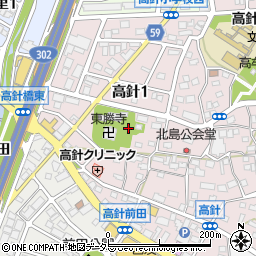 愛知県名古屋市名東区高針1丁目1208周辺の地図