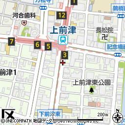 前津通周辺の地図