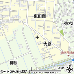 愛知県津島市唐臼町大島23周辺の地図