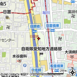 ローソン中川松重町店周辺の地図