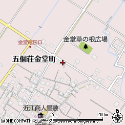 滋賀県東近江市五個荘金堂町681周辺の地図