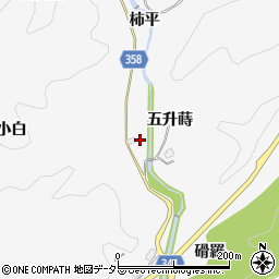 愛知県豊田市中立町白毛周辺の地図