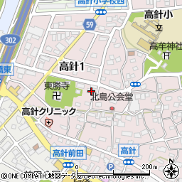 愛知県名古屋市名東区高針1丁目1206周辺の地図