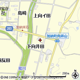愛知県豊田市加納町下向井田25周辺の地図