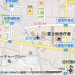 富士市社会福祉協議会　在宅支援係周辺の地図