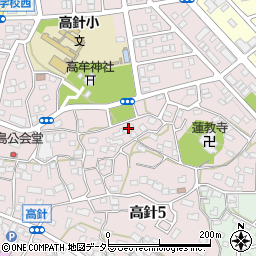 愛知県名古屋市名東区高針5丁目125周辺の地図
