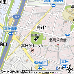 愛知県名古屋市名東区高針1丁目1212周辺の地図