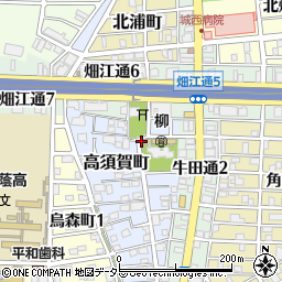 愛知県名古屋市中村区高須賀町周辺の地図