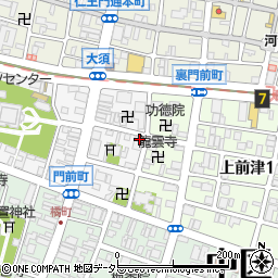 愛知県名古屋市中区門前町4-9周辺の地図