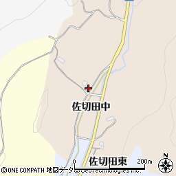 愛知県豊田市東中山町佐切田中周辺の地図