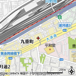 愛知県名古屋市中川区九重町7周辺の地図