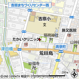静岡県富士市高嶺町周辺の地図