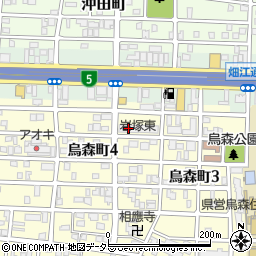 ＵＲ都市機構岩塚東団地２棟周辺の地図
