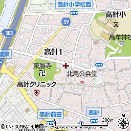 愛知県名古屋市名東区高針1丁目1205周辺の地図