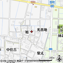 愛知県津島市百町旭35周辺の地図