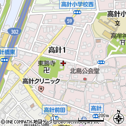愛知県名古屋市名東区高針1丁目1203周辺の地図
