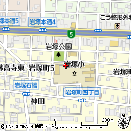 名古屋市立岩塚小学校　トワイライトスクール周辺の地図