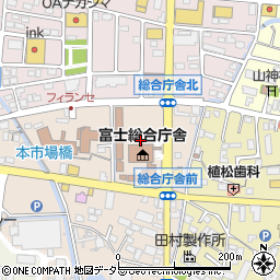 静岡県富士総合庁舎周辺の地図