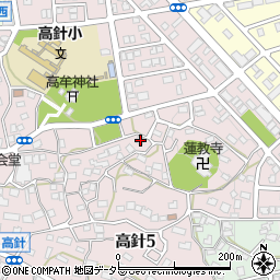 愛知県名古屋市名東区高針5丁目116周辺の地図