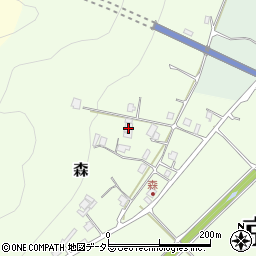 京都府船井郡京丹波町森松原周辺の地図