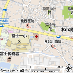 富士郵便局周辺の地図