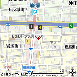 株式会社ワークマート　中村岩塚店周辺の地図