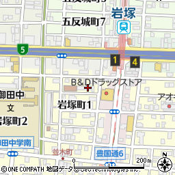 愛知県名古屋市中村区岩塚町1丁目82周辺の地図