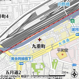 愛知県名古屋市中川区九重町周辺の地図