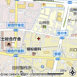 静岡県富士市蓼原6周辺の地図