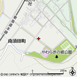 滋賀県東近江市南須田町周辺の地図