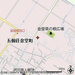 滋賀県東近江市五個荘金堂町743周辺の地図