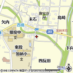 愛知県豊田市加納町四反田34周辺の地図