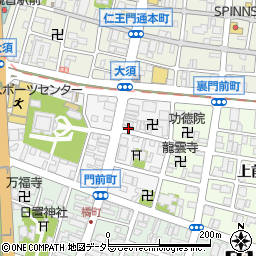愛知県名古屋市中区門前町3-25周辺の地図