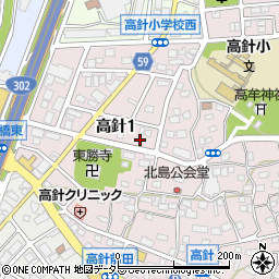 愛知県名古屋市名東区高針1丁目509周辺の地図