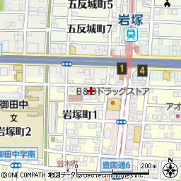 愛知県名古屋市中村区岩塚町1丁目93-2周辺の地図