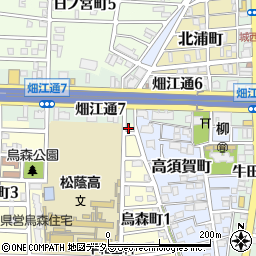 愛知県名古屋市中村区烏森町1丁目1周辺の地図