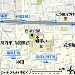 名古屋国税局岩塚寮周辺の地図